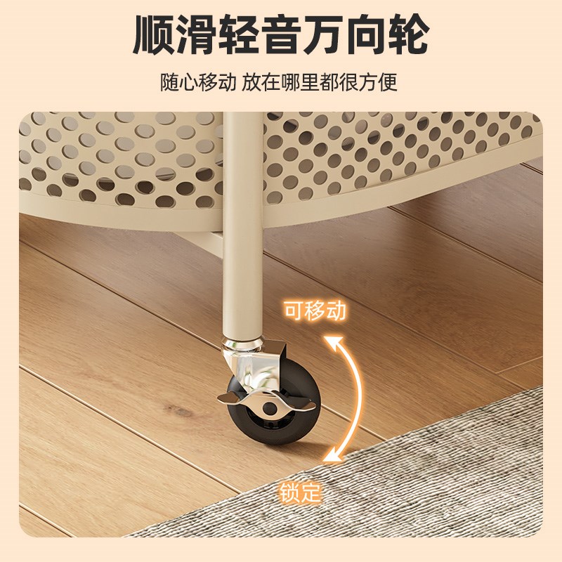 沙发边几轻奢高级感客厅可移动茶几小推车床头置物架边柜2024新款