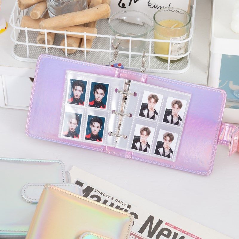 大头贴相册四格镭射卡册活页封面来图定制迷你三寸小卡证件照收纳