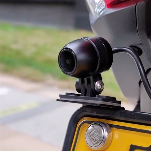 电动车摩托车行车记录仪镜头固定车牌支架机车改装骑行摩旅配件