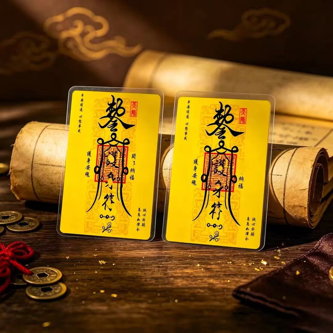 臻品手作.龙五爷财源钱母随身安康护申符贴纸