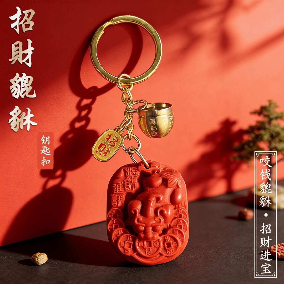 臻品.鸿韵招财貔貅咬钱祥瑞圣兽驾车个人用品