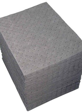 洛港灰色长40*宽50cm2mm厚100片吸液棉危险品化学品吸附棉工业吸