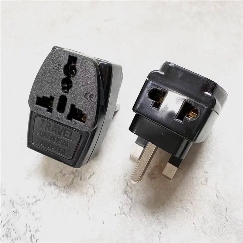现货速发一转三英式FUSED英规港式三脚方头带保险D管1A250V转换插