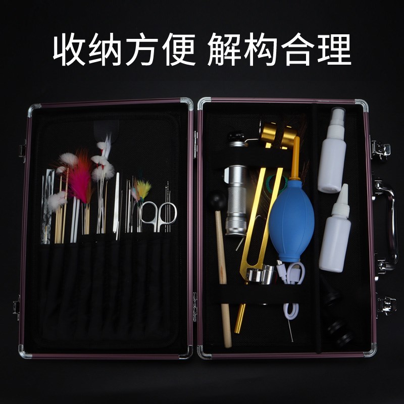 专业采耳工具套装专业高级挖耳勺全套采耳技师鹅毛棒发光可视掏耳