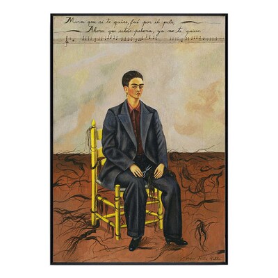 短发自画像 Frida 弗里达装饰画墨西哥客餐厅书房酒吧艺术挂画