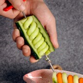 魔幻螺卷器一支装 创意盘饰果蔬罗卷刀水果螺旋刀酒店厨用雕刻刀