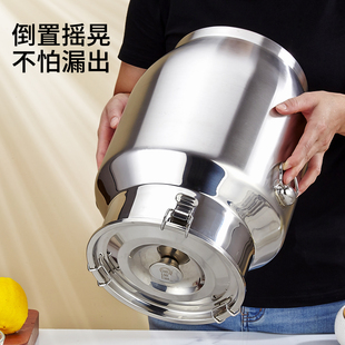 特厚不锈钢密封桶家用茶叶罐陈皮储存罐食用花生油牛奶桶酒桶油桶