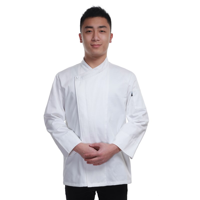 厨师服长袖包邮定制定做新款高档酒店厨师服可绣字工作服高端厨衣