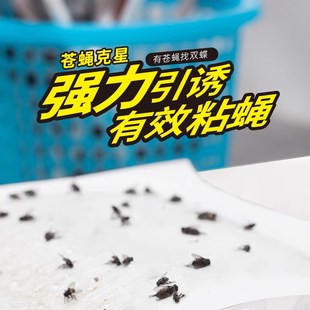 达豪粘蝇纸家用苍蝇贴强力粘板灭苍蝇捕捉诱饵神器克星一扫光臻品