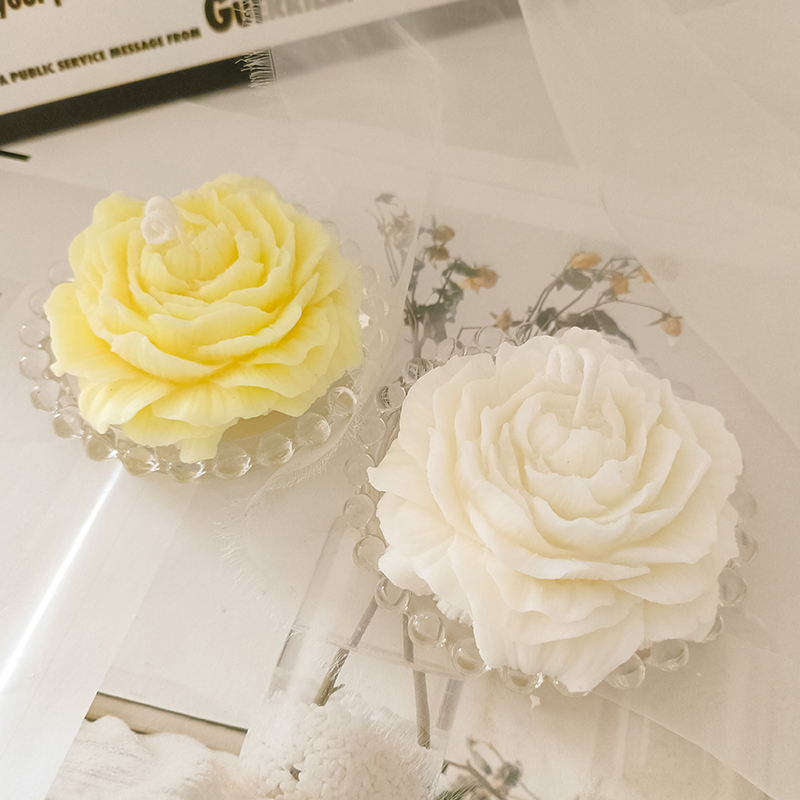 结婚礼物内搭伴手礼伴娘新人订婚喜庆牡丹花香薰蜡烛纪念品回礼盒