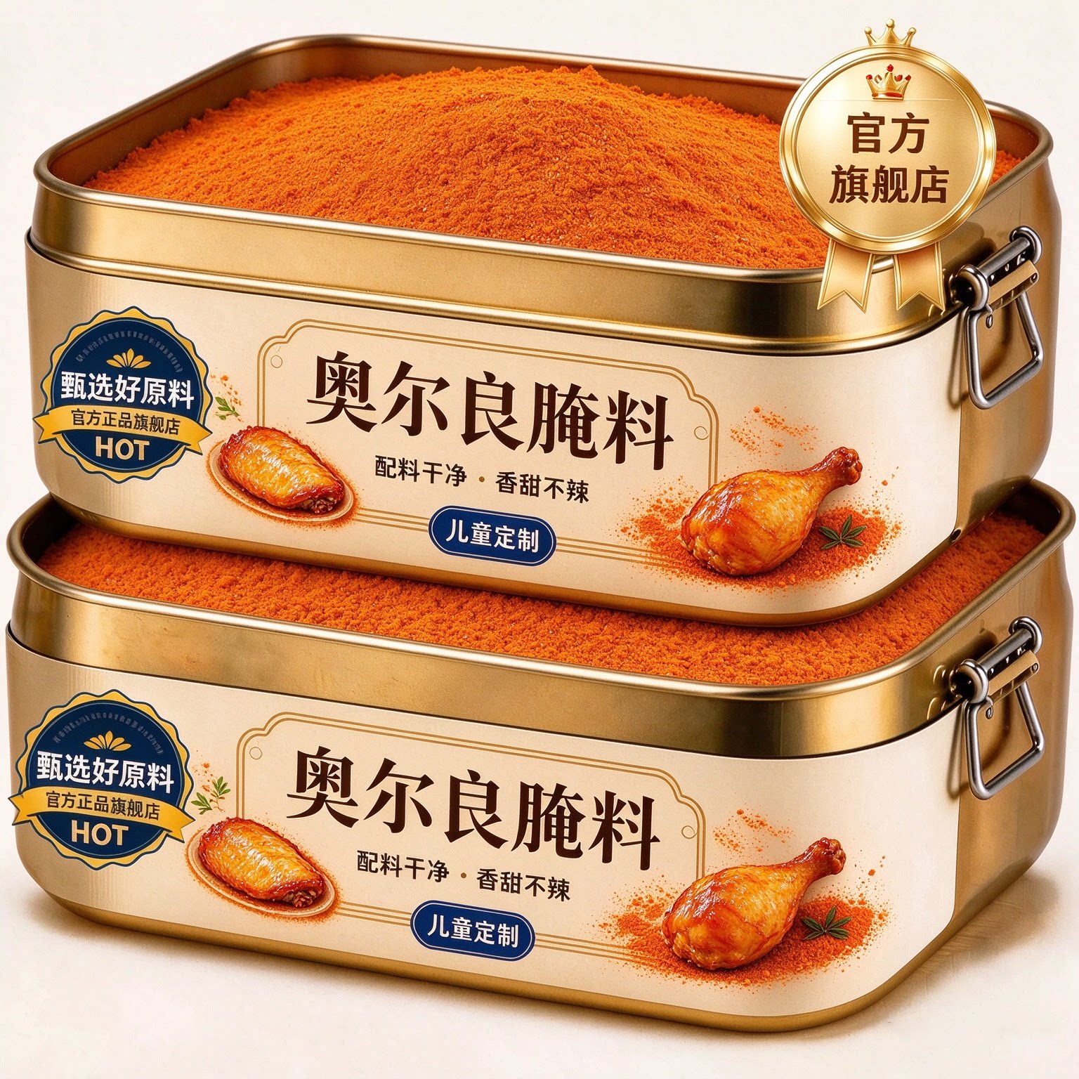 奥尔良腌料官方旗舰店儿童家用烤肉烤翅蜜汁腌料调味料烧烤炸鸡料