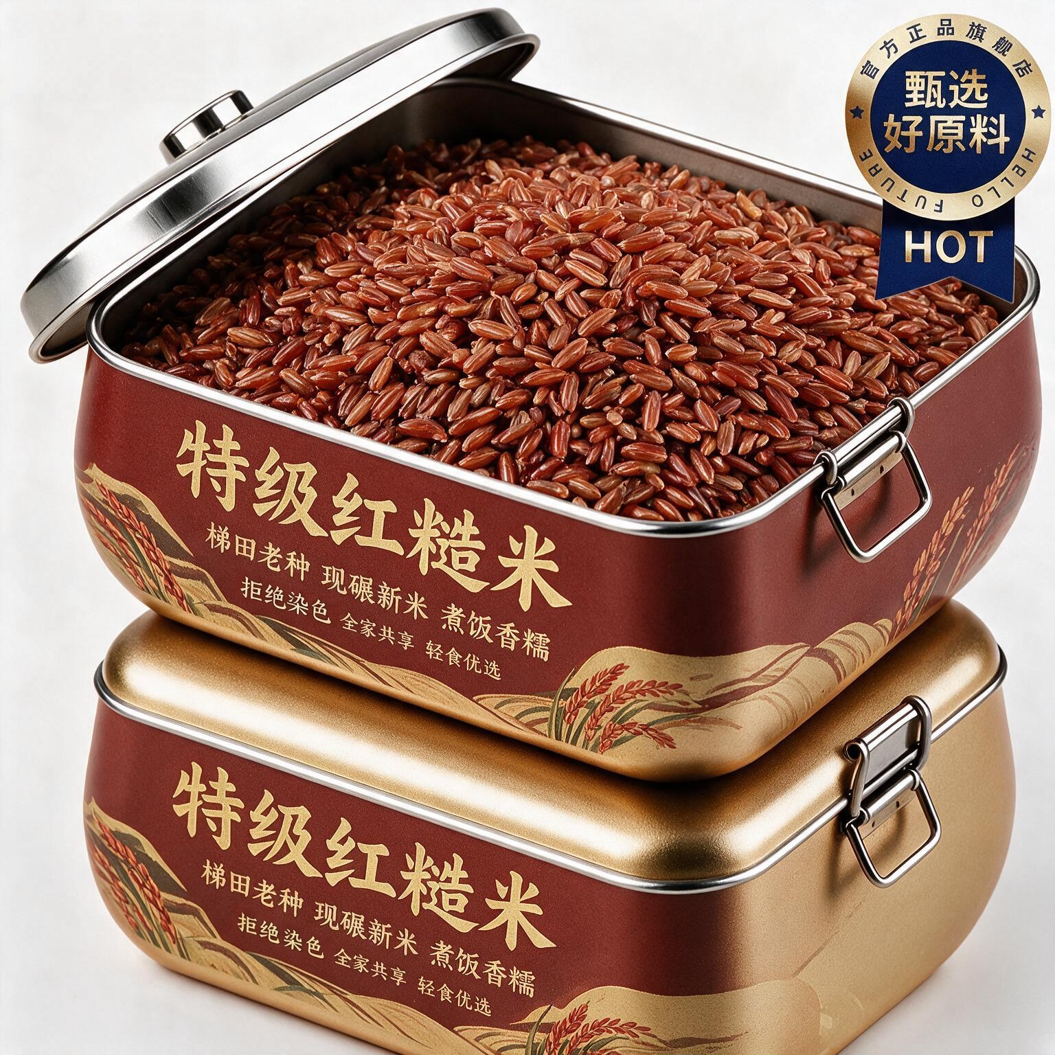 胚芽红糙米26年农家新货粳稻米红米五谷杂粮主食代餐粗粮粥米饭