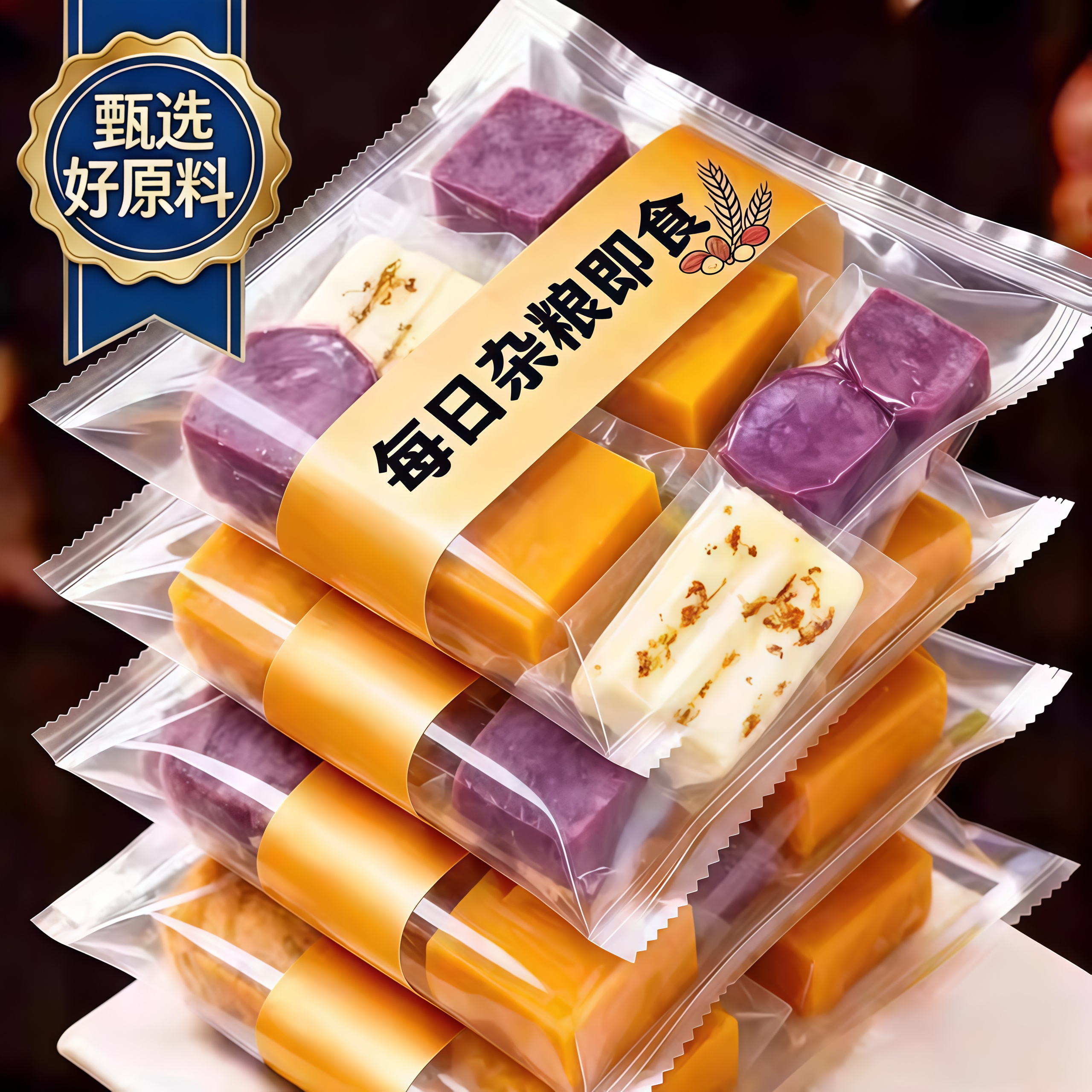 农科院推荐即食粗粮轻食早餐南瓜紫薯减低0脂轻卡肥期代餐饱腹