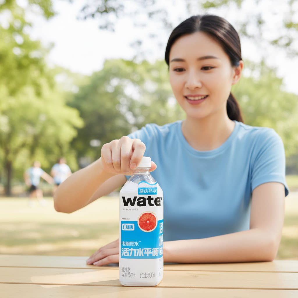 果子熟了活力水平衡青柠电解质水