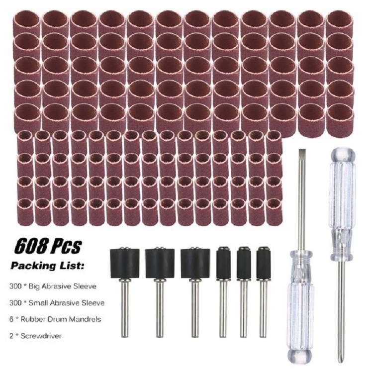 608PC砂圈套装套装 电磨吊磨机配件组合打磨抛光切割