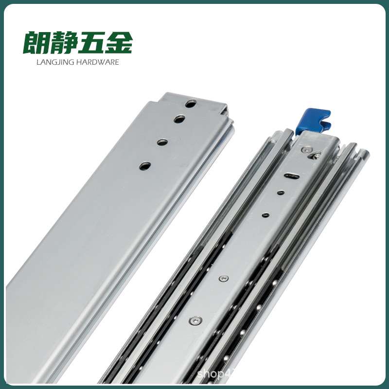 替换IDB32/IDB33工业滑轨76系列·三节式打开/闭合锁定内轨可抽出