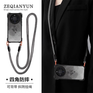 四角防摔挂绳手机壳适用vivox300Pro好运锦鲤x200ultra新中式中国风s50mini软新款y500镜头全包100高级感iQOO