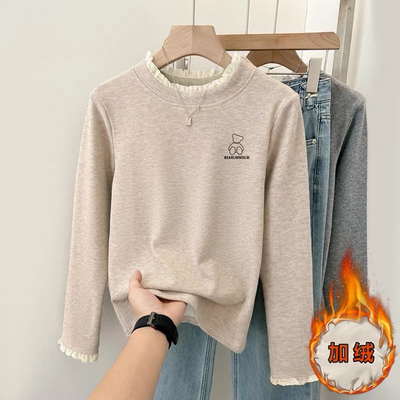 【天猫甄选】女大童加绒打底衫