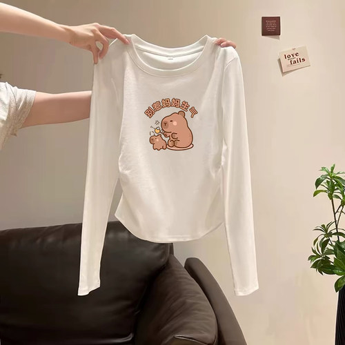 女童长袖t恤独特漂亮超好看上衣