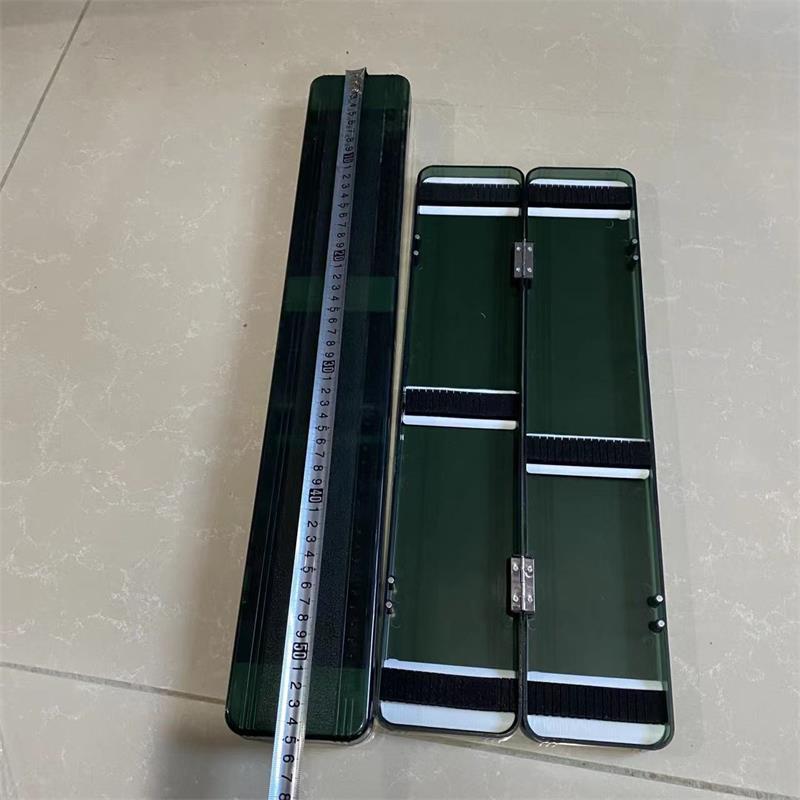 新款直销新款墨绿透明漂盒45/55厘米鱼漂收纳盒泡沫漂座浮漂盒加