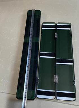 新款直销新款墨绿透明漂盒45/55厘米鱼漂收纳盒泡沫漂座浮漂盒加