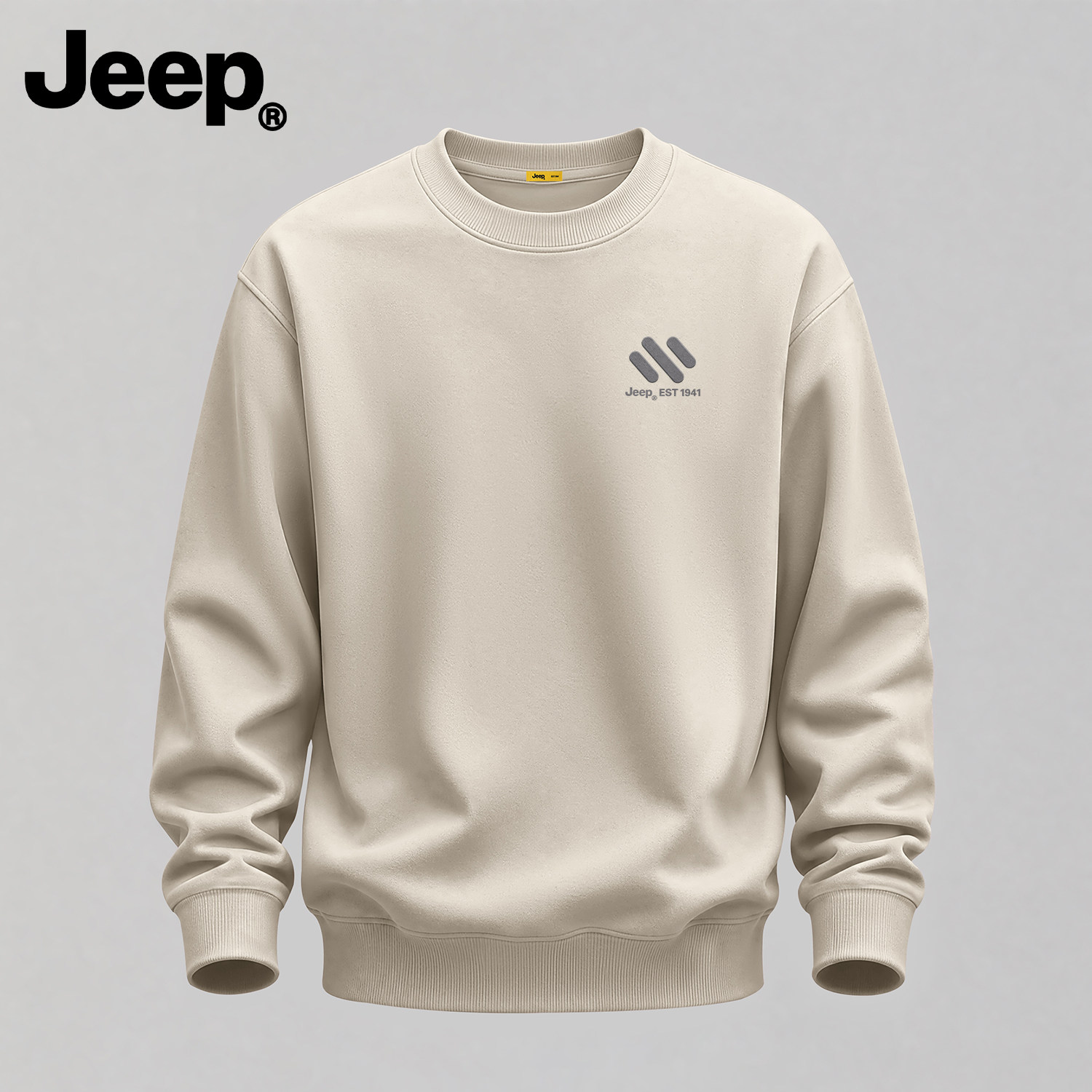 Jeep2026新款潮流印花卫衣男