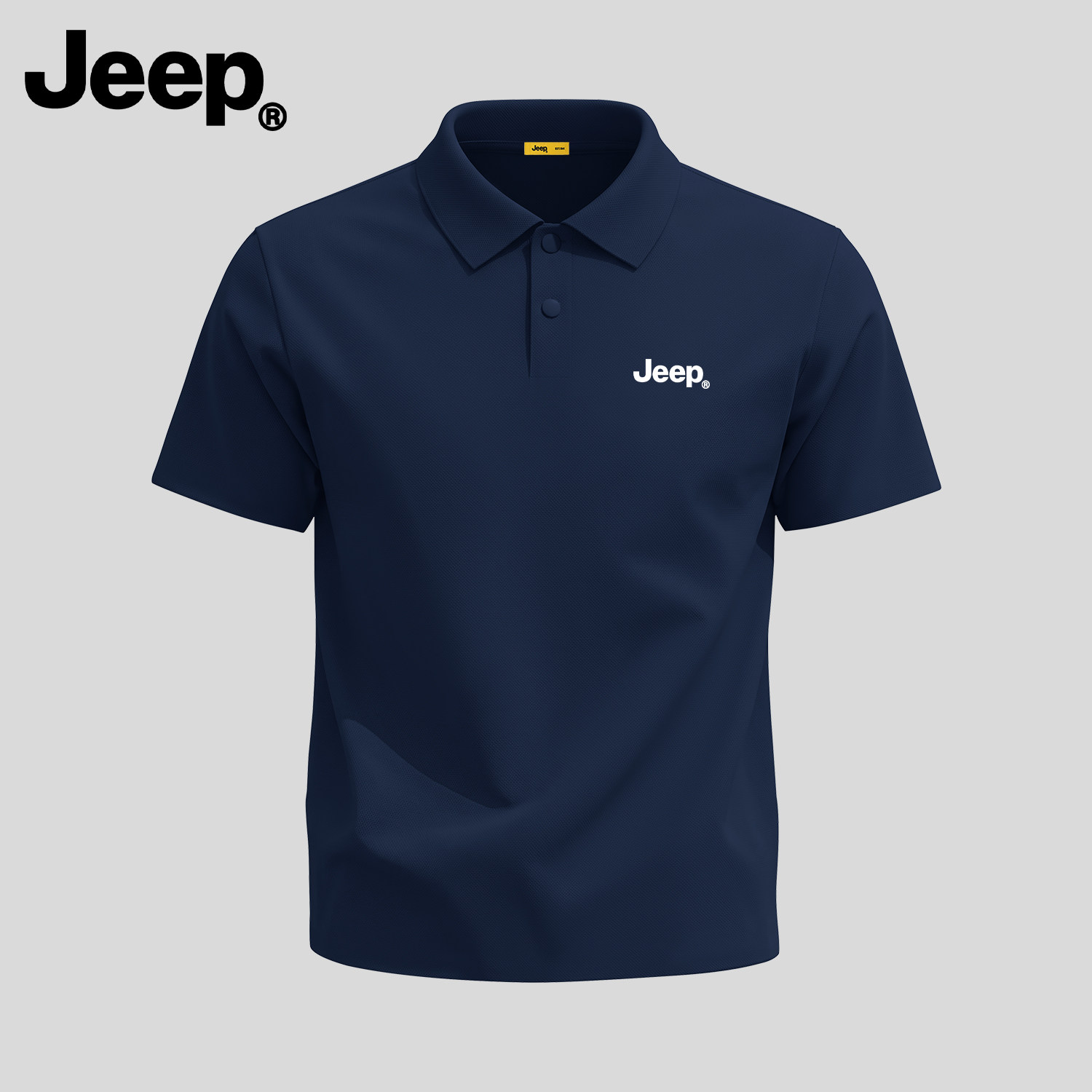 Jeep吉普冰丝速干短袖POLO衫男