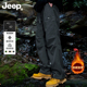 休闲裤 户外加绒保暖直筒工装 美式 Jeep吉普男士 2025冬季 新款 裤 男生