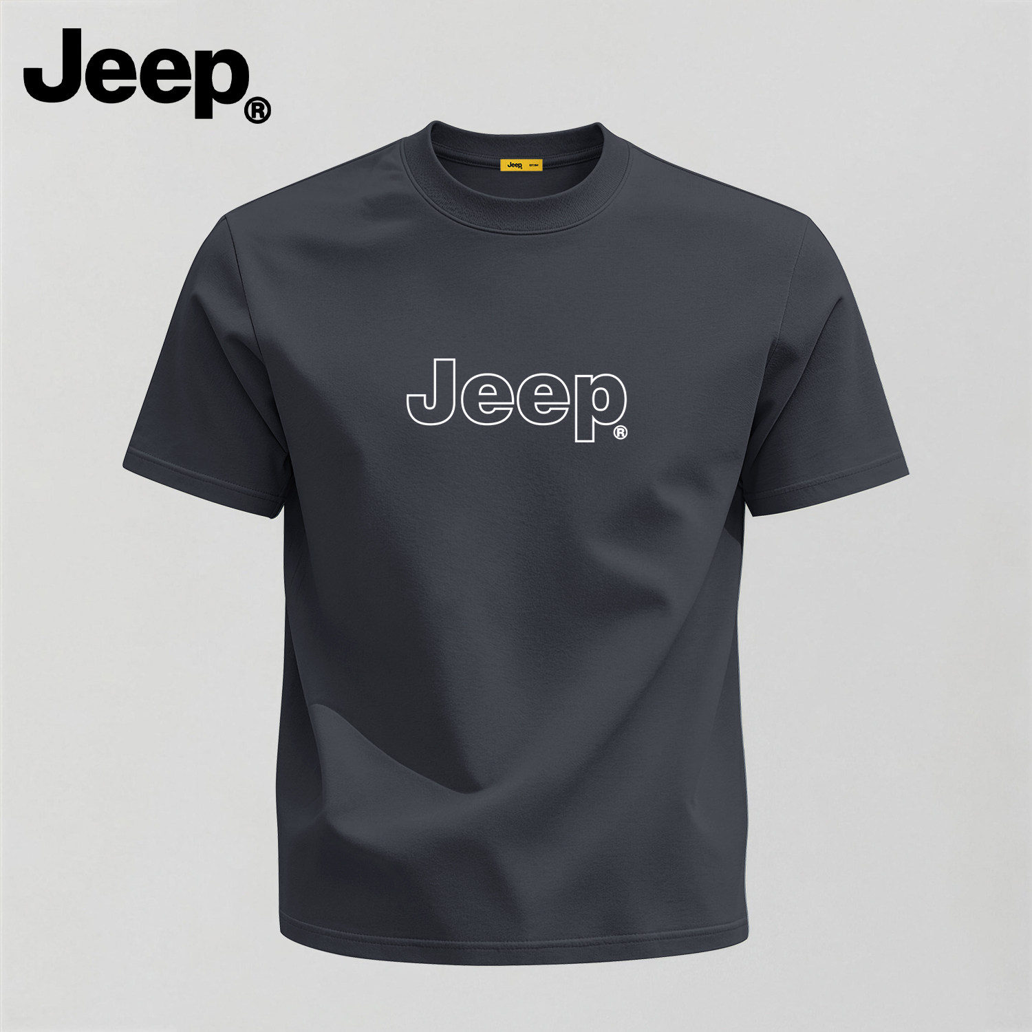 Jeep吉普纯棉短袖美式男T恤图片