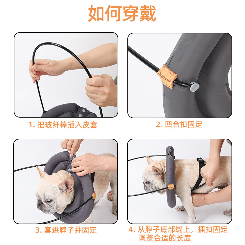宠物盲犬防撞保护圈狗狗盲狗失明猫咪项圈盲圈训练出行保护防撞圈