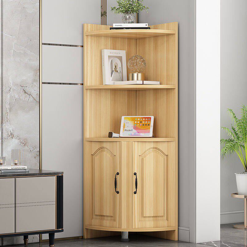 欧式角柜实木三角形置物架多功能转角酒柜储物墙角书W柜茶叶摆架