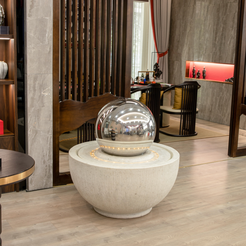 财源滚滚流水摆件庭院自循环水景转运球落地喷泉客厅桌面生财大型