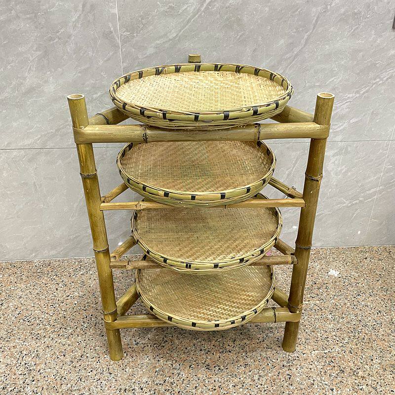 竹架子火锅放菜架三角置物架家用多层干货晾晒竹架簸箕放置架菜架,特色手工艺,竹编/竹雕,淘宝优惠券,粉丝福利购,淘宝优惠卷