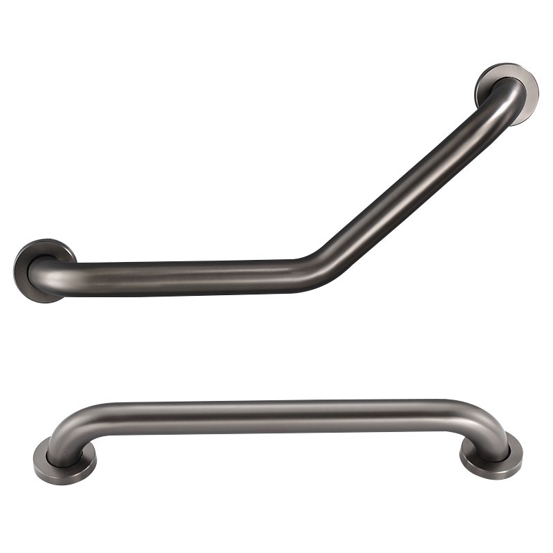 枪灰色304不锈钢浴室安全防滑扶手 卫生间老人孕妇淋浴房洗澡把手
