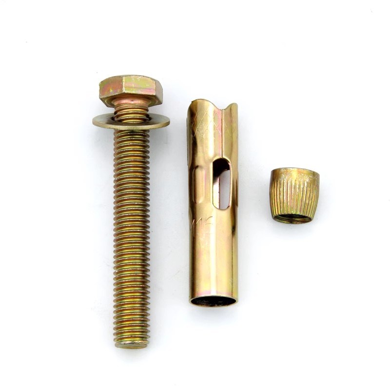 外六角内膨胀螺丝壁虎地板膨胀螺栓锥母拉爆六角套胀管M6M8M10M12