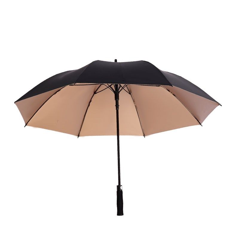 长柄雨伞定制logo广告伞印字图案订制弯柄橙色托管晴雨礼品伞订做