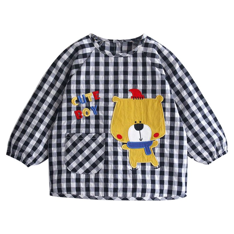 宝宝罩衣防水防脏反穿衣男女儿童薄款长袖围兜婴幼儿外穿护衣