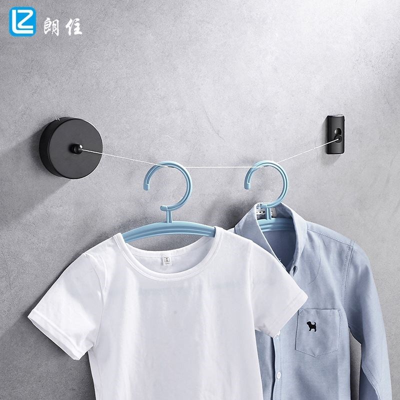 阳台伸缩晾衣绳浴室壁挂晒衣绳隐形酒店宾馆浴室晾衣架简易浴帘架