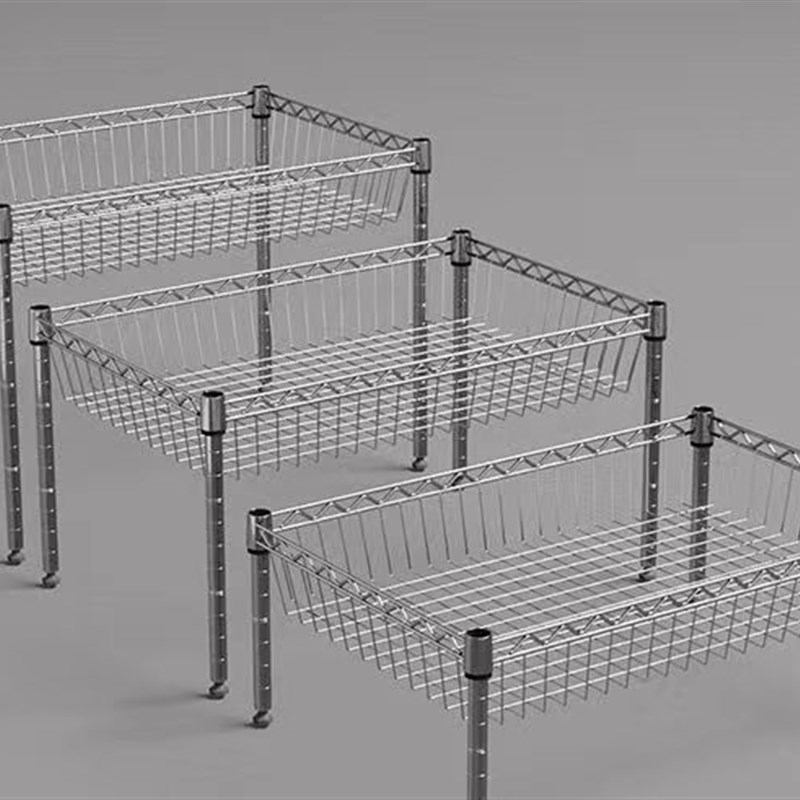 网篮一层置物架一层果蔬调味罐架收纳层架1层居家台面收纳整理架