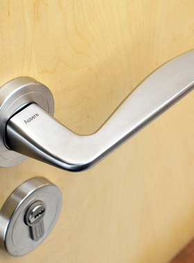 304拉丝不锈钢室内静音门锁实心执手 房间分体锁  4T585防檫舌锁