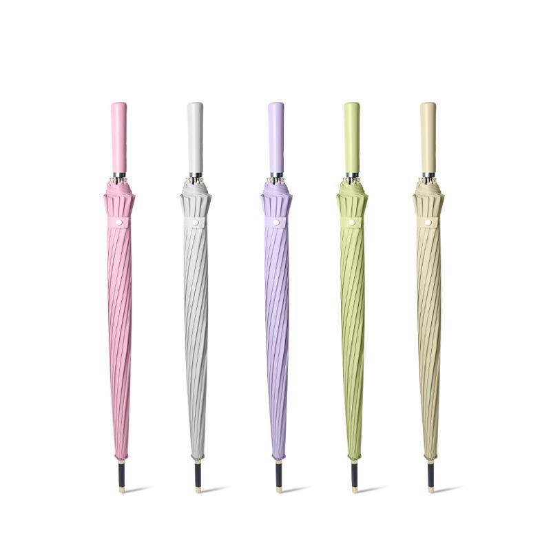 骨直柄雨伞女晴雨两用长柄伞车载大号暴雨加大自动直杆伞