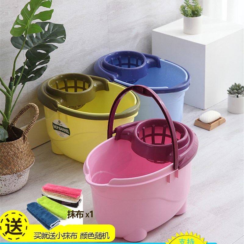 塑料地拖桶拖把桶拖布甩干水桶长方形平板海绵沥水家用老式墩布桶