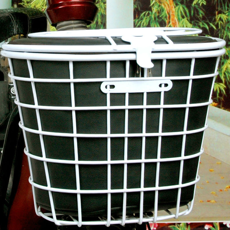 自行车电动车车篮 车娄 圆形篮 折叠车车篮 加粗加厚结实耐用车筐