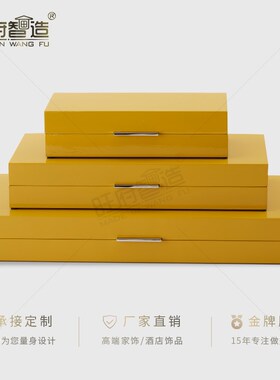 旺府智造样板房酒店家居软装卧室梳妆台样板间装饰收纳摆件首饰盒