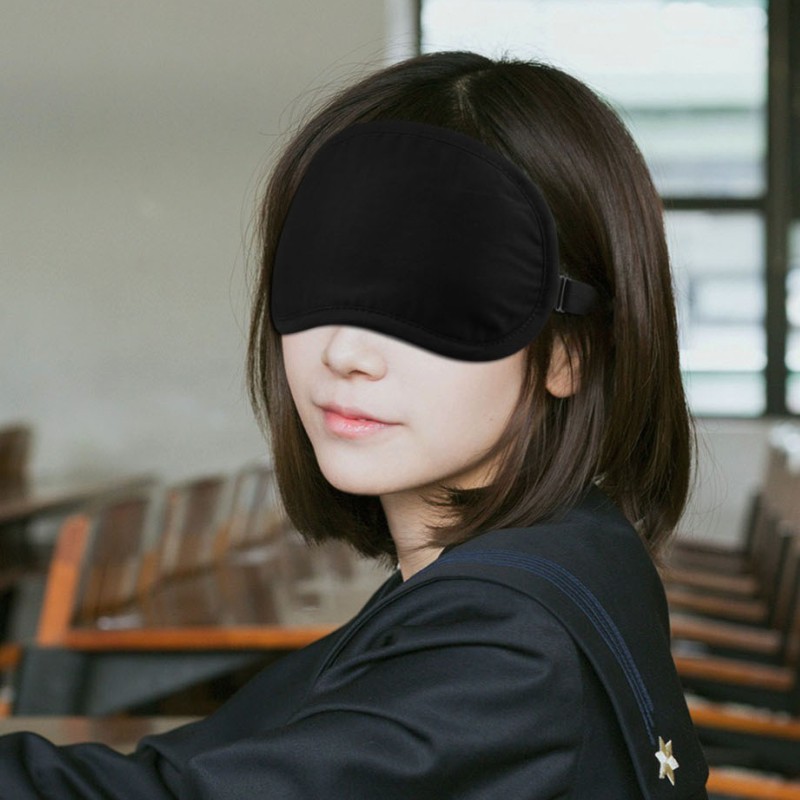 黑色眼罩女睡眠睡觉夏季午休纯棉冰袋冰敷护眼罩男士眼睛罩遮光罩