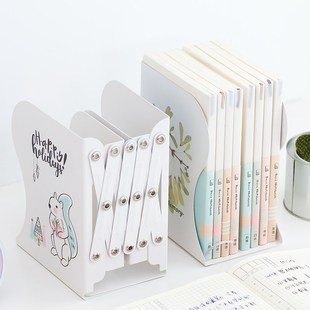 可伸缩书立架创意高中生简约立书放书的架子桌上折叠收纳书靠书档