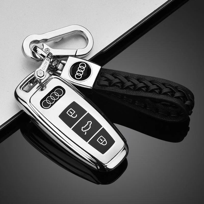 2021款奥迪A6L A7 A8 Q7钥匙包全新21款A3L遥控钥匙套扣情侣男女