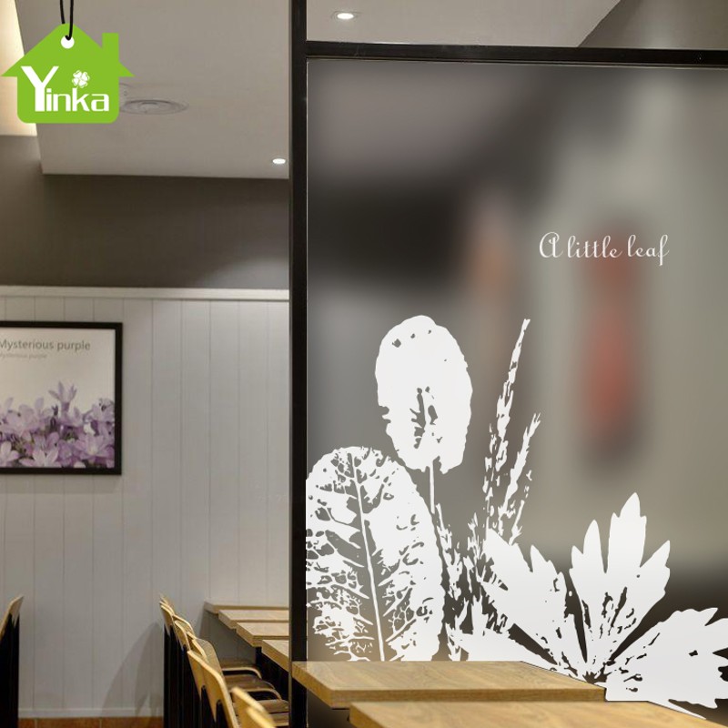 定制UV白静电磨砂玻璃贴纸客厅轻奢艺术装饰自粘贴膜窗户移门橱窗