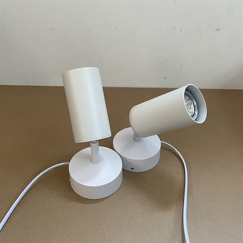 GU10射灯LED可换灯泡插头插电式落地灯gu10灯杯灯架坐地吸顶两用