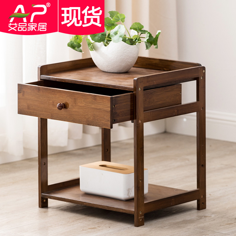 沙发边柜储物柜边角几小茶几茶叶收纳置物架可移动小茶桌床头桌子